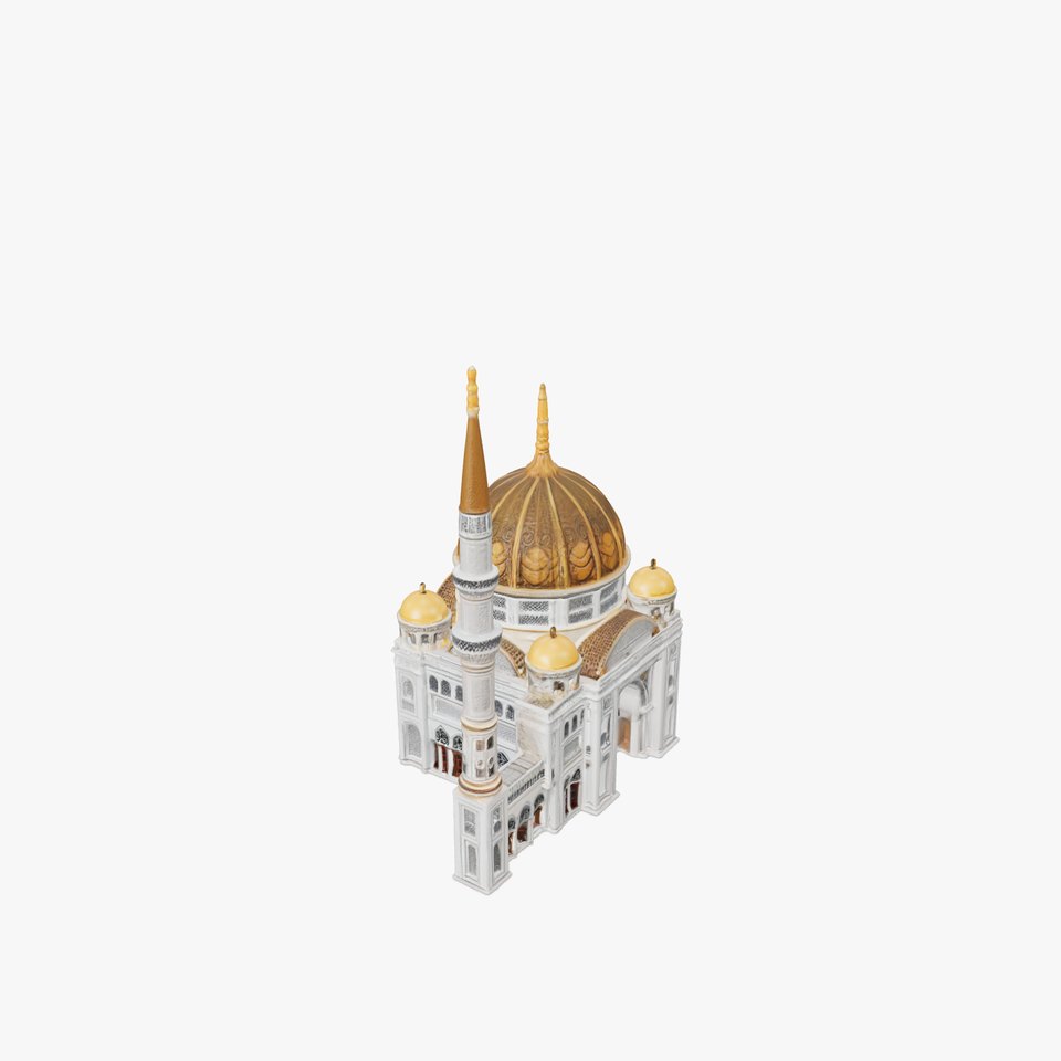 Ornate Mosque Architecture Model Pack